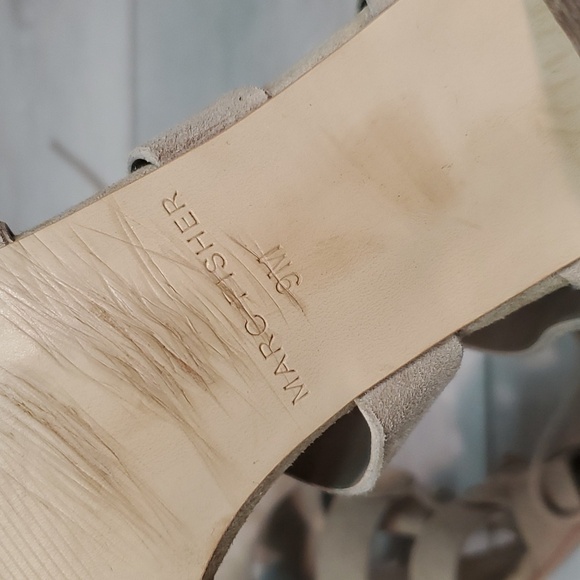 Marc Fisher Women Qmparadox Leather Ankle Heels Sandals shoes sz 9M - Picture 12 of 12